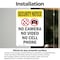 Signmission No Camera No Video With Symbol OSHA Security Notice Sign, Vinyl Decal, 5in W x 7in L, 2PK OS-2PACK-SN-D-57-V-11720 - alternate 6